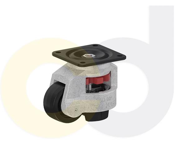 CASTERDEPOT LEVELING CASTERS - SIDE THUMB ADJUSTMENT - CAPACITIES UP TO 500 KG.