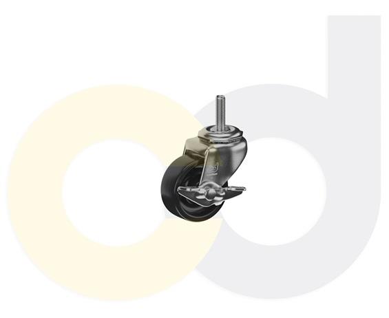 THREADED STEM CASTERS WITH POLYOLEFIN WHEELS