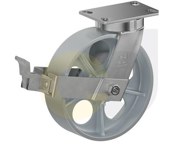 CASTERDEPOT TOP PLATE CASTERS - CAST IRON WHEEL - CAPACITIES UP TO 2500 LBS.