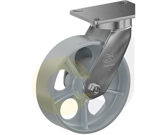 CASTERDEPOT TOP PLATE CASTERS - CAST IRON WHEEL - CAPACITIES UP TO 2500 LBS.