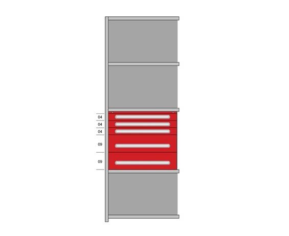 MODULAR DRAWERS FOR 36&quot; WIDE LYON INDUSTRIAL CLIP SHELVING