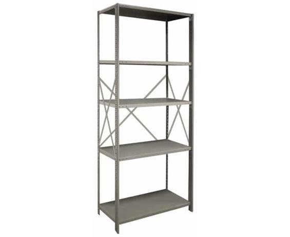 BEADED POST INDUSTRIAL CLIP SHELVING