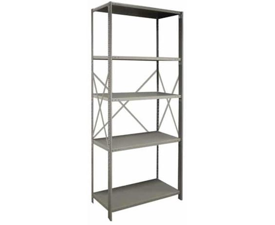 BEADED POST INDUSTRIAL CLIP SHELVING