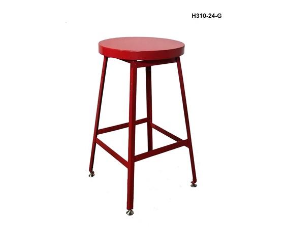 INDUSTRIAL SHOP STOOLS - STEEL SEAT