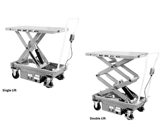 STAINLESS STEEL SINGLE &amp; DOUBLE PORTABLE LIFT TABLE