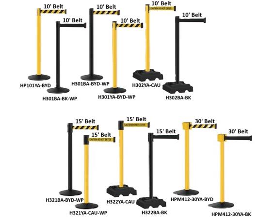 RETRACTA-BELT&#174; STANCHIONS BY VISIONTRON