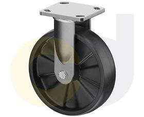 ZINC PLATED CASTERS - GLASS-FILLED NYLON WHEELS