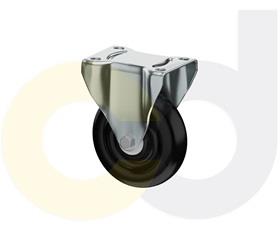 ZINC PLATED CASTERS - POLYOLEFIN WHEELS