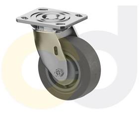 STAINLESS STEEL CASTERS - THERMO-RUBBER WHEELS