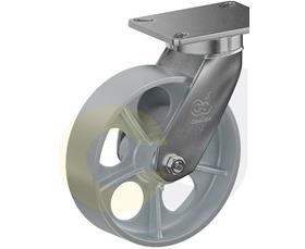 CASTERDEPOT TOP PLATE CASTERS - CAST IRON WHEEL - CAPACITIES UP TO 2500 LBS.