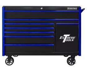 DX SERIES ROLLER CABINET WITH POWER TOOL DRAWER &amp; EXTREME POWER WORKSTATION&#174; HUTCH