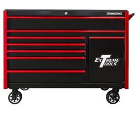 DX SERIES ROLLER CABINET WITH POWER TOOL DRAWER &amp; EXTREME POWER WORKSTATION&#174; HUTCH