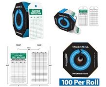 TAGS BY-THE-ROLL INSPECTION & STATUS RECORD TAGS