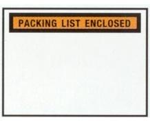 Packing List Enclosed Envelopes